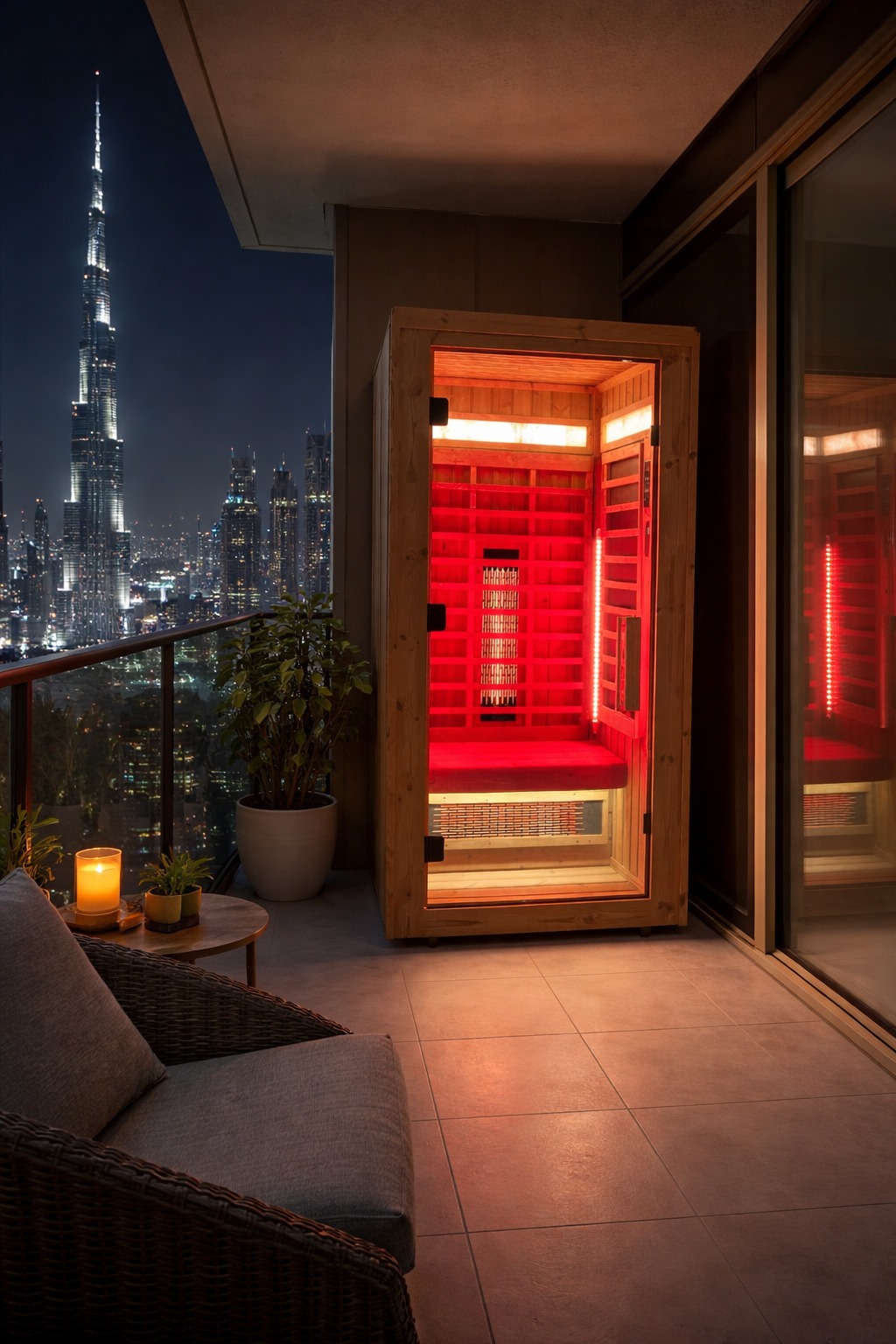 1 person infrared sauna in European Thermo Spruce, Dubai